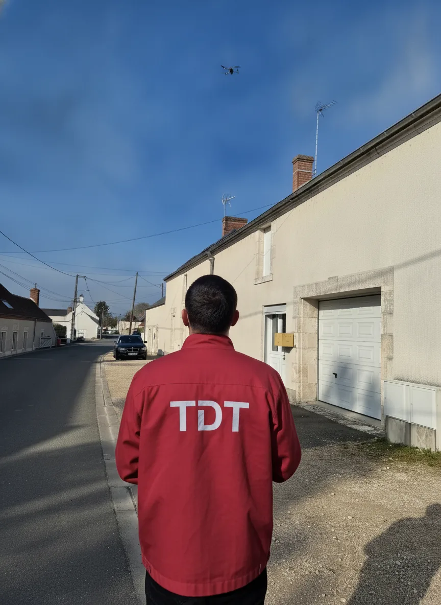 Inspection de toiture par drone dans l'Indre-et-Loire