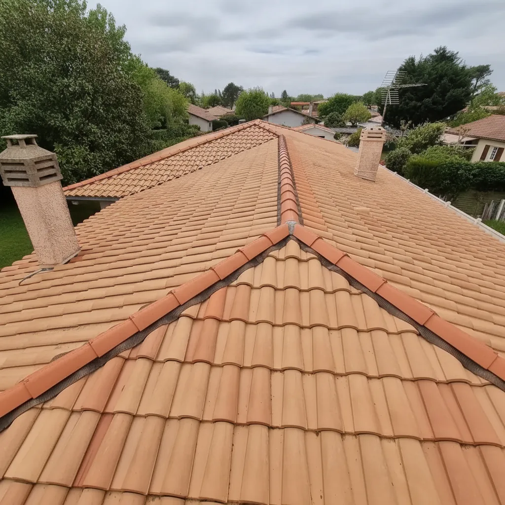Réfection de faîtière dans l'Indre-et-Loire